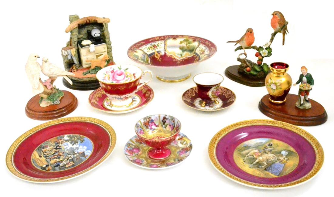 Quantity of china to include Noritake bowl, pair of plates, Country Artists, etc