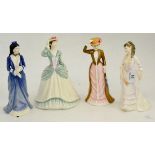 Four Royal Doulton ladies ''Sophia Baines'', ''Anna of the Five Towns'', ''Countess of Chell''