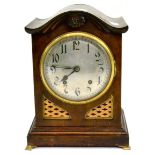 A striking mantel clock, movement stamped W&H