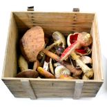 Mushrooms/Toadstools A Collection Of 20 Assorted Large Plastic Models most with identification