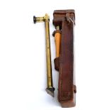 A Portable Brass No.25 Periscope by R & J Beck 1918, No.738, with detachable wooden handle, in a