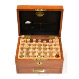 Apothecary Storage Case with slots for 30 vials of various compounds with ''Homoeopathic Chemists,