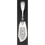 A William IV Silver Fish Slice, William Eaton, London 1836, Fiddle, Thread and Shell pattern,