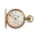 A 9ct Gold Full Hunter Keyless Pocket Watch, signed John Hawley, Coventry, 1918, lever movement,