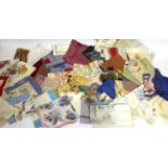 A Collection of Printed, Woven and Embroidered Souvenir and Commemorative Handkerchiefs including