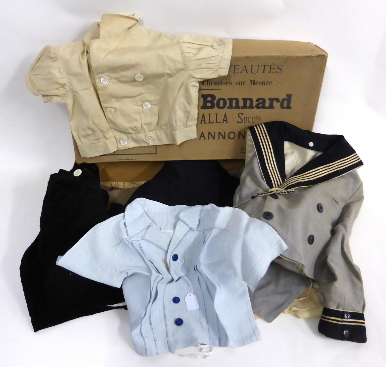 Early 20th Century Child's Costume including a Wool Sailor Suit comprising grey wool jacket with