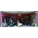 Mid 20th Century Diorama From the Dawnay Collection depicting 18th century figures in a drawing room