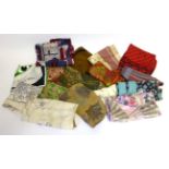 Sixteen Assorted Silk Scarves including Jacqmar, Richard Allen, Jaeger, etc