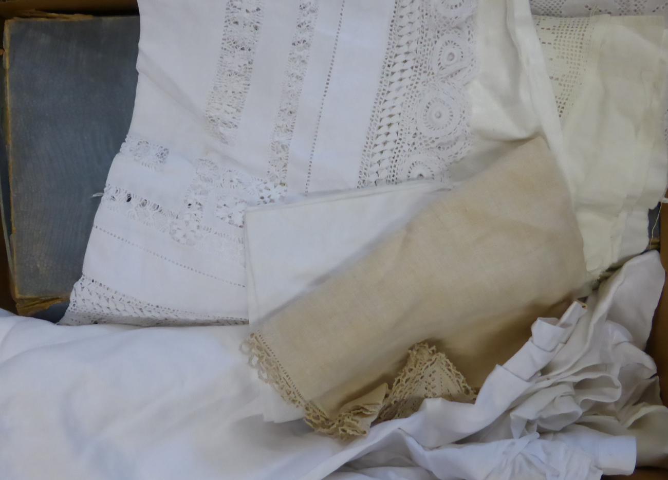 Three Boxes of Assorted White Linen and Textiles etc - Image 4 of 4