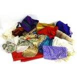 Assorted Circa Early 20th Century Dress Fabrics, unfinished costume, circa 1920s bed spread,