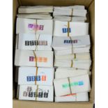 Great Britain stamped and cancelled Parcel Post receipts. Majority from the 1980's in two large