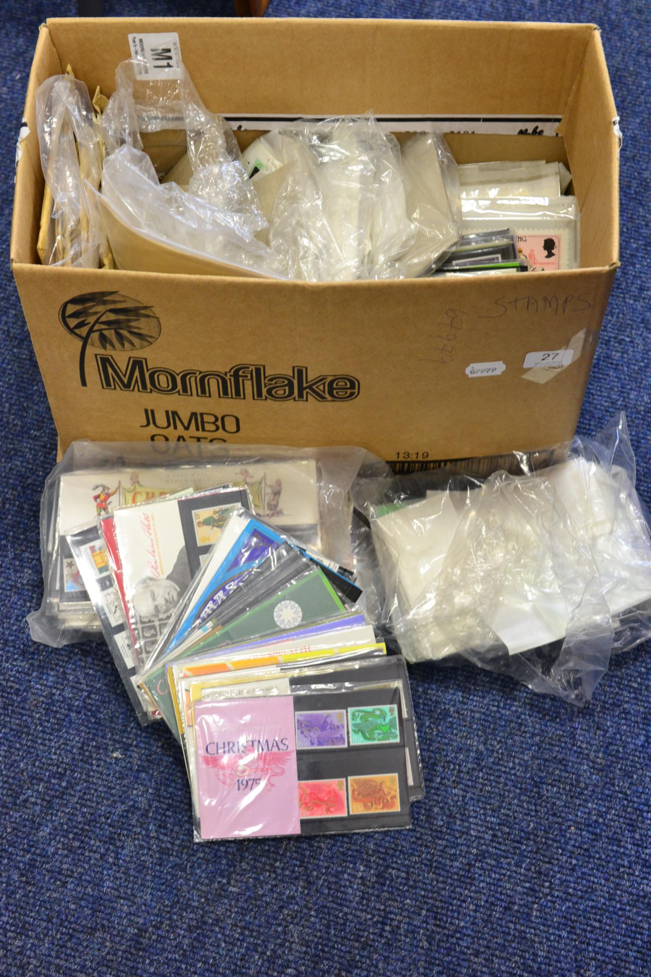 A Box of Miscellaneous. Includes Channel Islands stamps and covers; Great Britain Presentation