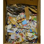 Seven Boxes of world in albums, stockbooks etc, ephemera, mainly Great Britain (on and off paper)