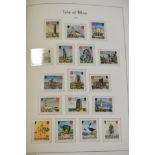 Isle of Man. A 1958 to 2000 near complete mint collection in a pristine boxed Lighthouse hingeless