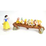 Royal Doulton group Snow White ''Heigh Ho'' SW31 and ''Snow White'' DP5 (2)