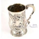 A George III silver mug, Samuel Godbehere, Edward Wigan and James Boult, London 1803