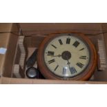 An early German wall clock and other items