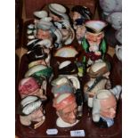 Twenty five Royal Doulton, Sandland, Burlingtonware character jugs