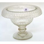 Regency cut glass footed bowl