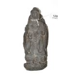 Indian carved stone figure 22cm high