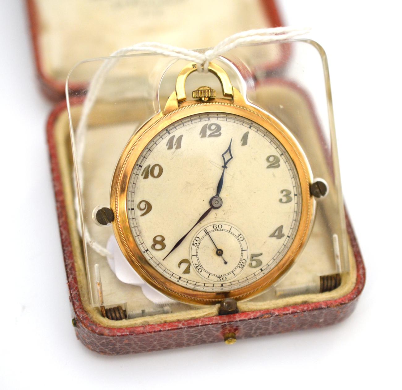 A 9ct gold pocket watch