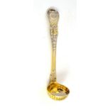 A George III Kings pattern mint sauce ladle, London 1819