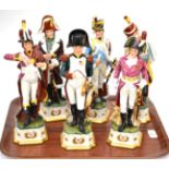 Six Napoleon figures