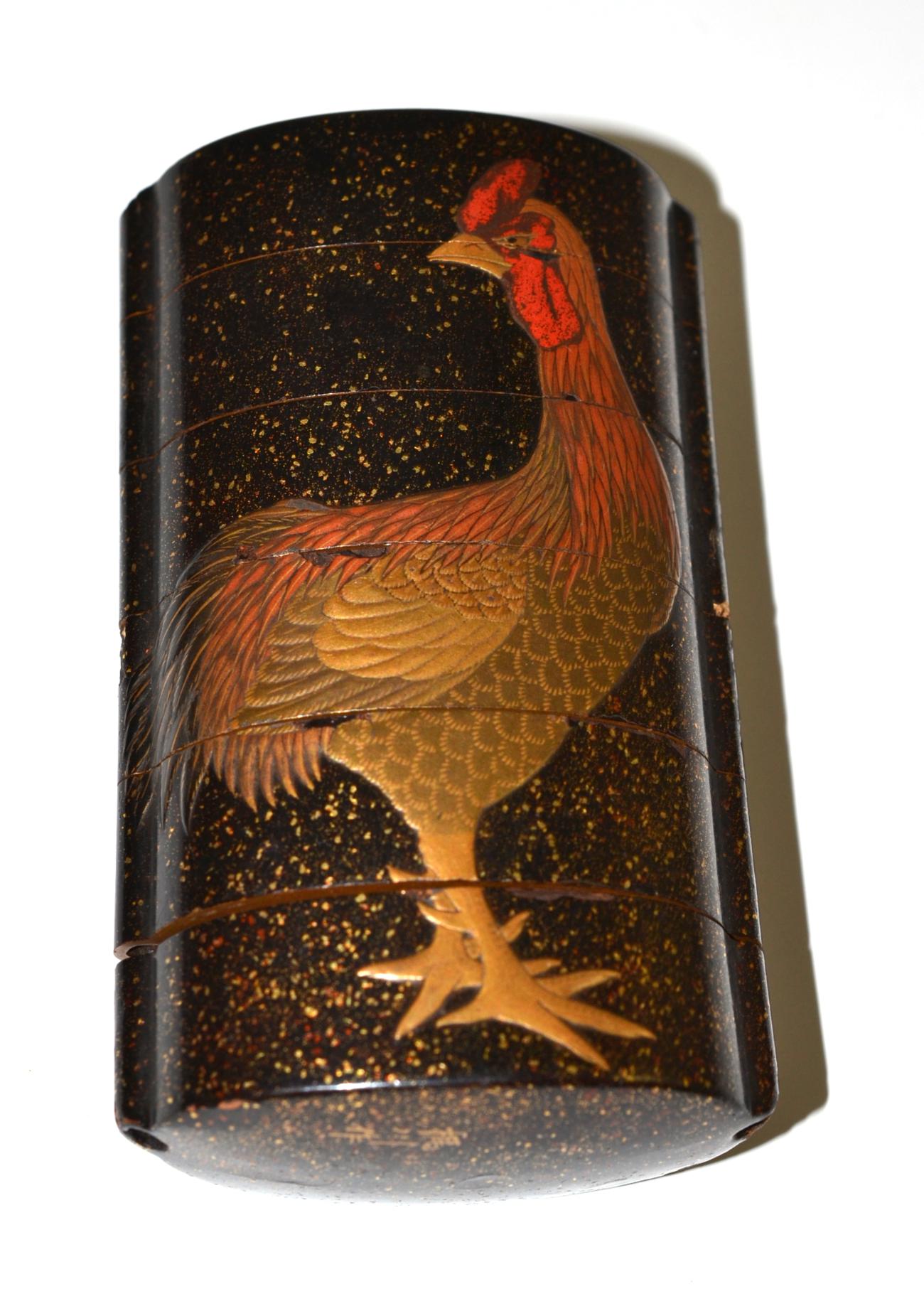 Late 19th century Japanese lacquer inro