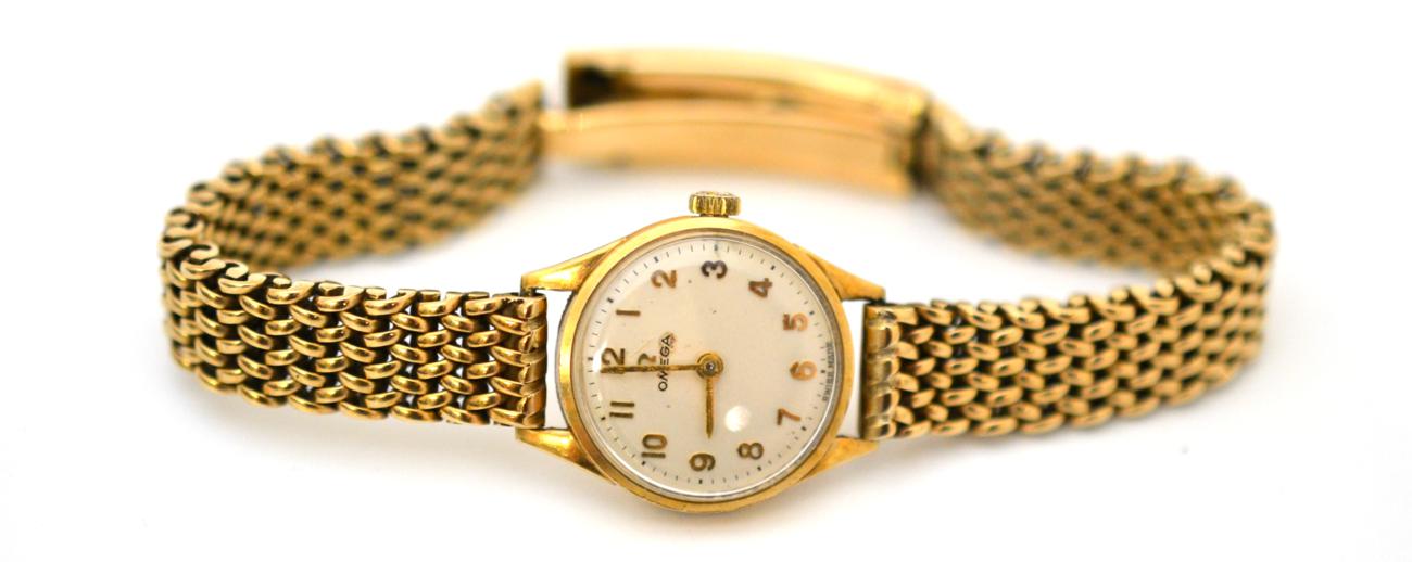 Lady's 9ct gold Omega wristwatch