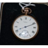 Waltham 9ct gold pocket watch