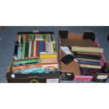 Sporting and other books (in four boxes)
