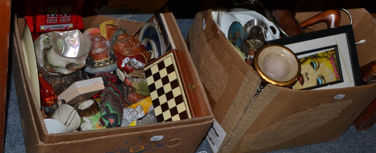 Eight various boxes of china, glassware, ornamental items, etc - Image 3 of 3