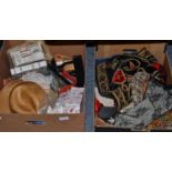 Assorted circa 1970's and later costume and accessories including Jaeger three piece suit,