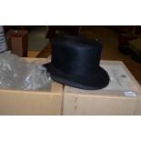 A Herbert Johnson (Bond St LTD) top hat