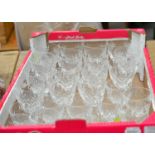 Box of assorted drinking glasses