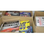 A large quantity of Formula 1 and motor racing books (in five boxes)