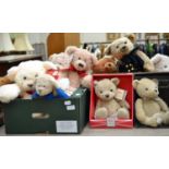 Eight assorted modern collectable annual and other bears for Harrods, Marks & Spencers and