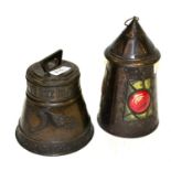Huntley & Palmer Biscuit Tins (i) Lamp (ii) Bell 'I Sweetly Sing When Ye Doe Ringe (both G) (2)