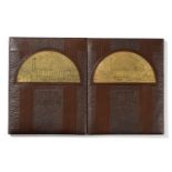 World Trade Fair Chicago 1934 Writing Pad with double opening leather outer with Art Deco decoration