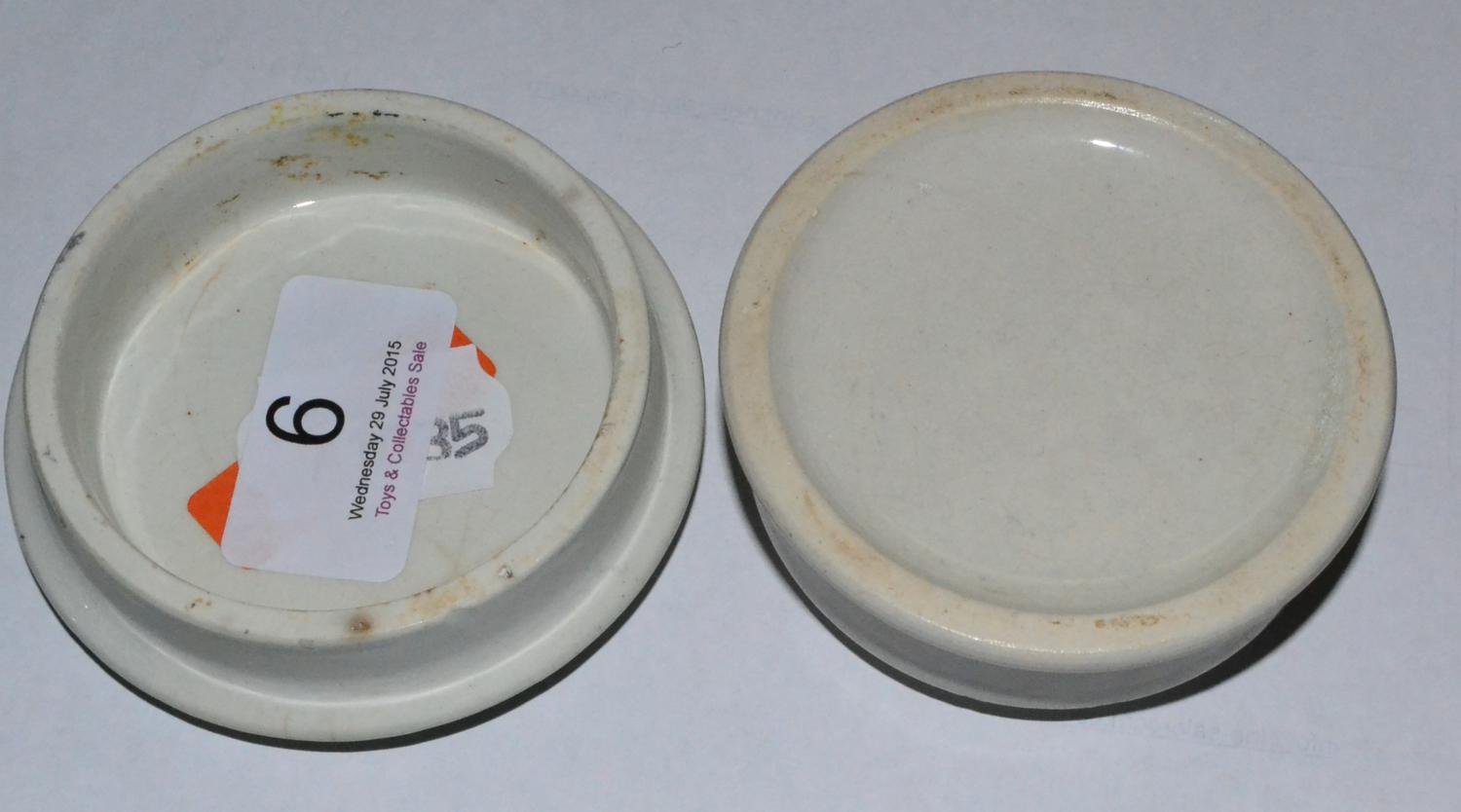 A Coloured Transfer Printed Pictorial Cherry Tooth Paste Pot Lid, with triple cherry trademark - Image 3 of 3