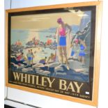 LNER Poster Whitley Bay - Littlejohn qr (G-E, glazed and framed)