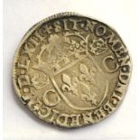 France Silver Teston of Charles IX 1562 2nd type, obv. CAROLVS VIIII.D.G.FRANC.REX. around