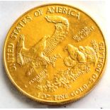 USA Gold 50 Dollars 1987, 1oz fine gold, 34.1g, ABU
