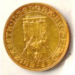 Proof Sovereign 1989 '500th Anniversary of the Sovereign,' trivial marks, BU