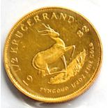 South Africa, Half Krugerrand 1982, light hairlines o/wise BU