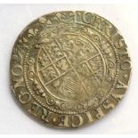 Charles I, Shilling York Mint, MM lion (issued 1642-44), obv. bust in scalloped lace collar, rev.