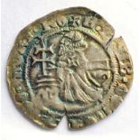 Knights of Rhodes, Silver Gigliato of Philibert de Naillac (1396-1421), obv. Grand Master kneeling