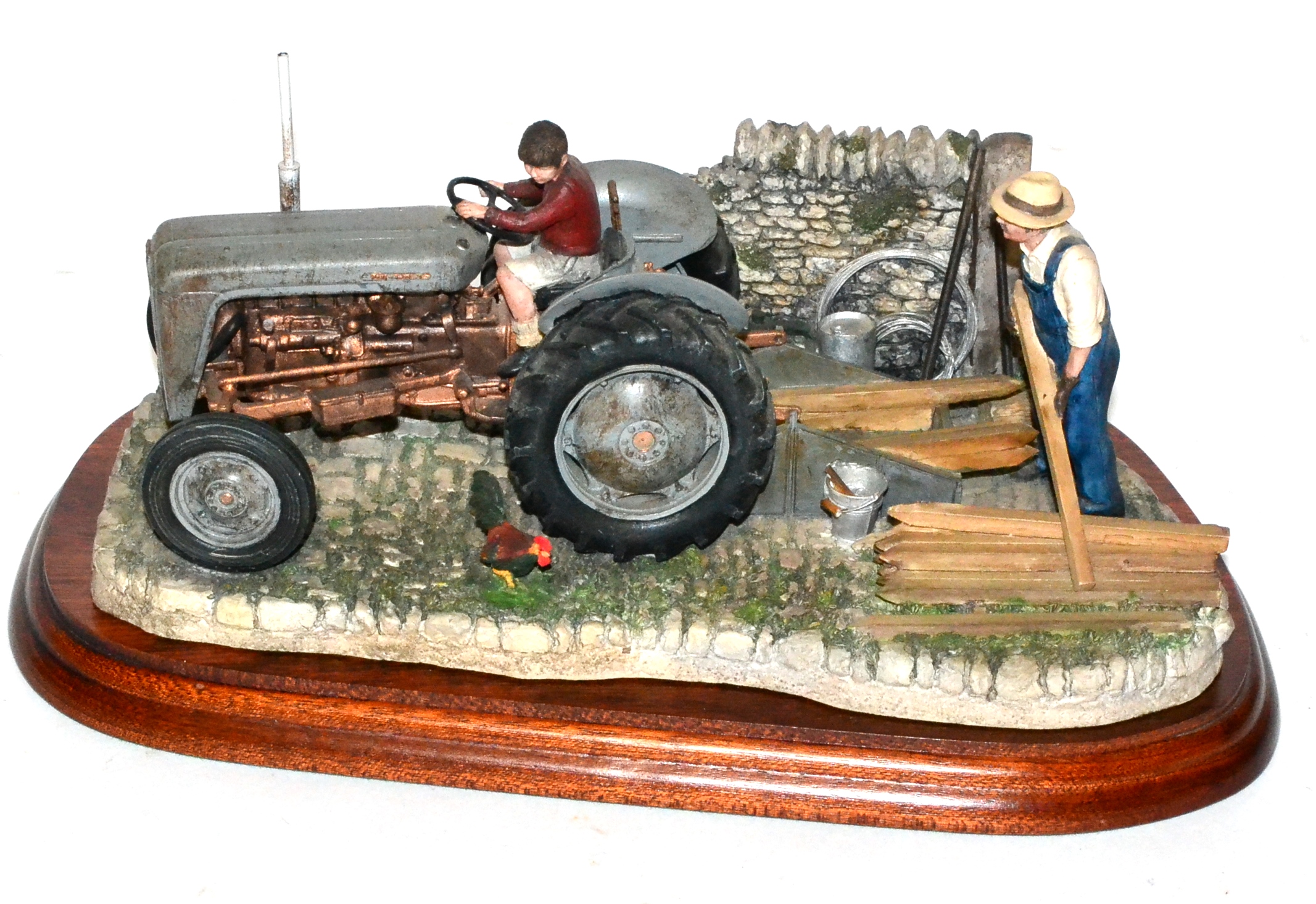 Border Fine Arts 'Golden Memories', model No. B0799 by Ray Ayres, on wood base with box and - Image 2 of 2