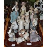 Collection of Nao china figures (13)