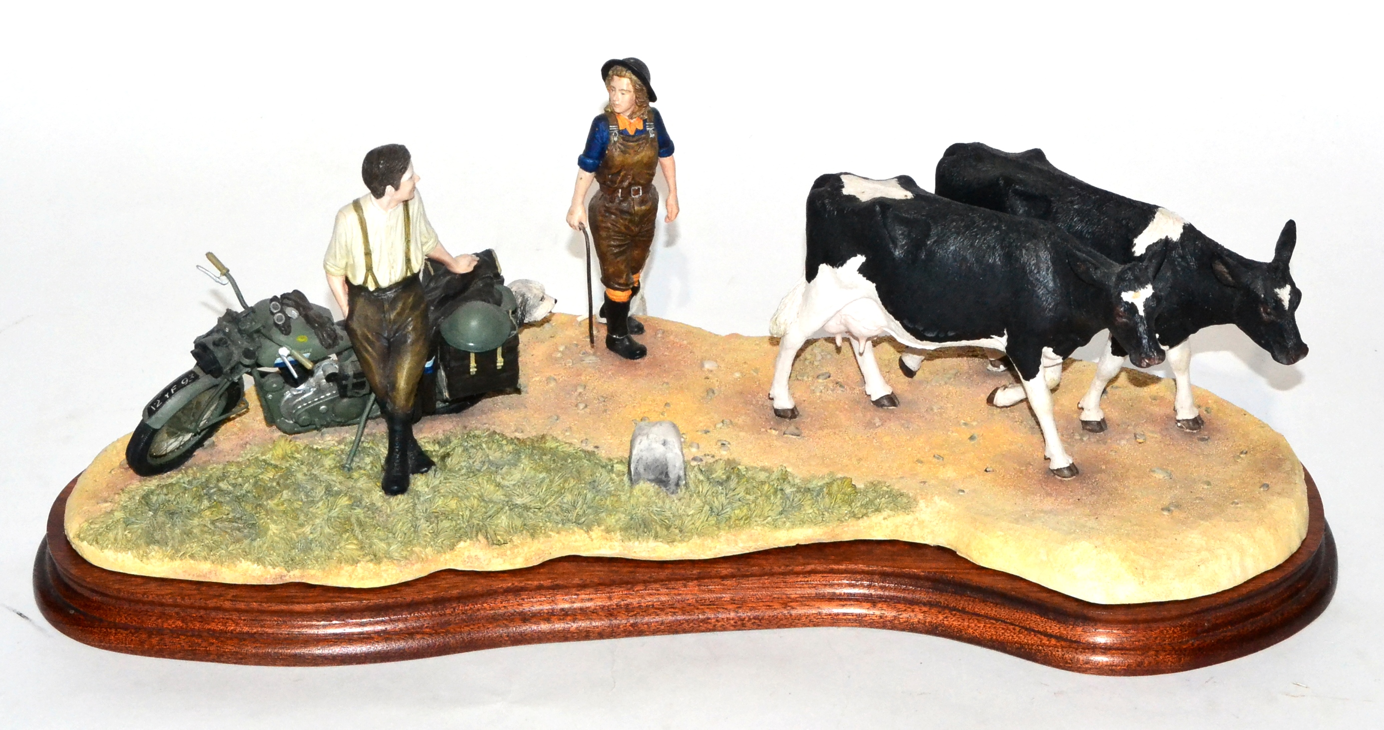 Border Fine Arts 'Flat Refusal' (Friesian Cows), model No. B0650 by Kirsty Armstrong, limited - Image 3 of 3